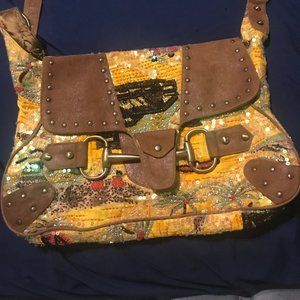 Christiana Sequin & Beaded Hobo Bag